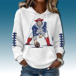 Pat Patriots Football Waffle Hoodie