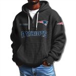 Patriots 2025 Waffle Quarter Zip Hoodie