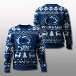 Penn State Nittany Lions Christmas Personalized Ugly Sweater 2025
