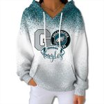 Eagles 2025 Christmas Gradient Waffle Hoodie