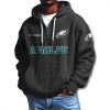 Philadelphia Eagles 2025 Quarter Zip Waffle Hoodie 3