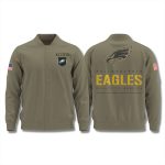 Philadelphia Eagles 2025 Salute to Service Varsity Jacket