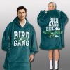 Philadelphia Eagles Bird Gang Bitches Unisex Blanket Hoodie