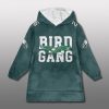 Philadelphia Eagles Bird Gang Unisex Blanket Hoodie 2