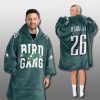 Philadelphia Eagles Bird Gang Unisex Blanket Hoodie 4