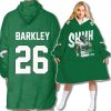 Philadelphia Eagles Saquon Barkley Blanket Hoodie