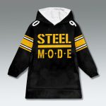 Pittsburgh Football Steel Mode Blanket Hoodie