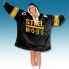 Pittsburgh Football Steel Mode Blanket Hoodie 5 Pittsburgh Football Steel Mode Blanket Hoodie 3
