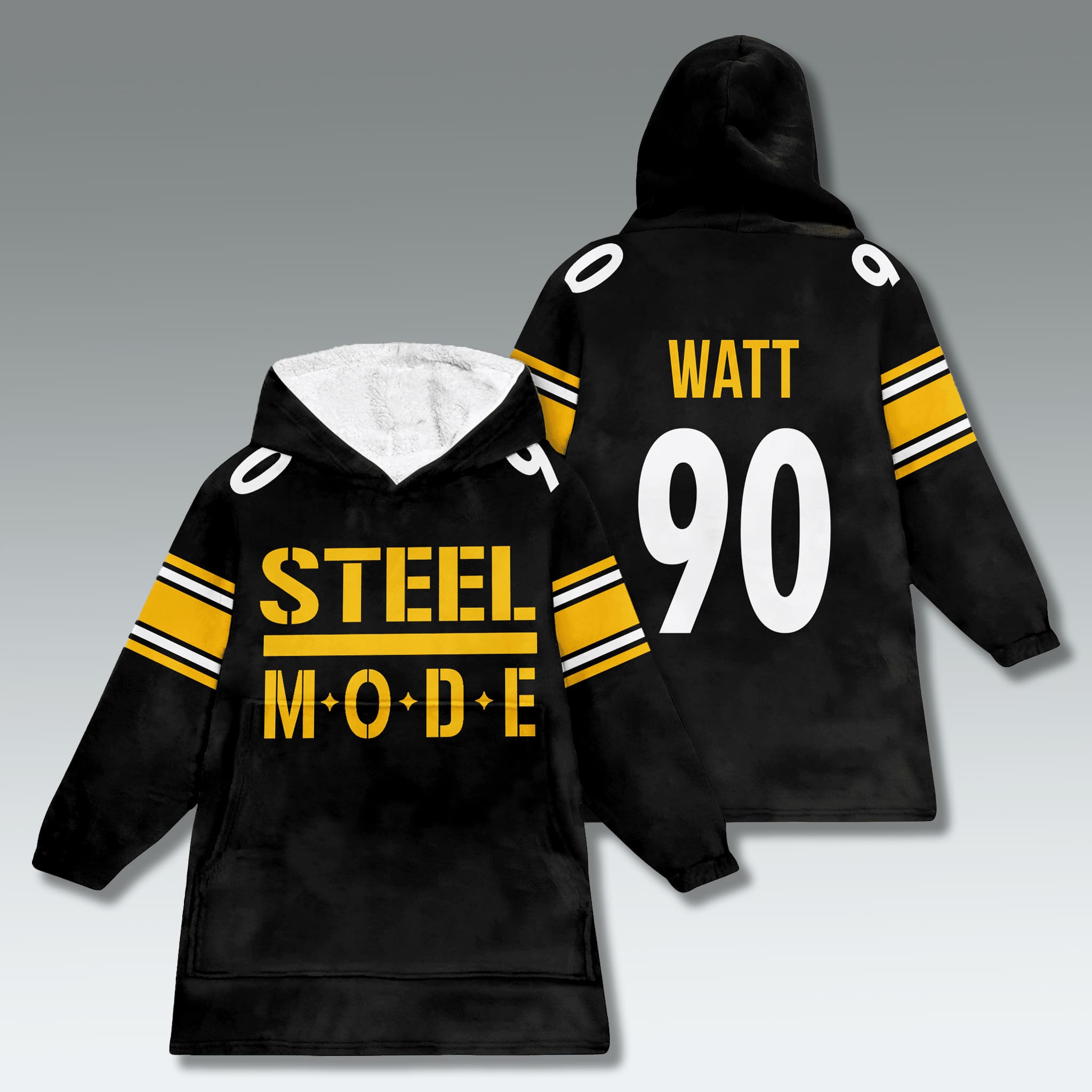 Pittsburgh Football Steel Mode Blanket Hoodie 4 Pittsburgh Football Steel Mode Blanket Hoodie