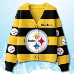 Steelers Christmas Cardigan Sweater 2025