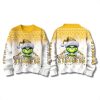 Pittsburgh Steelers Snow Grinch 2025 Ugly Christmas Sweater 3