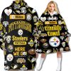 Pittsburgh Steelers The Terrible Towel Vintage Blanket Hoodie