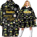 Steelers 'Tis The Season Blanket Hoodie