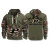 Purdue Boilermakers Military Camo 2025 Quarter Zip Hoodie 1