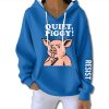 Quiet Piggy Resist Waffle Hoodie 3 Quiet Piggy Resist Waffle Hoodie
