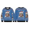 Raccoon First Of All Im A Delight Christmas Ugly Sweater 2