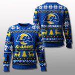 Rams 2025 Personalized Ugly Christmas Sweater