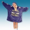Ravens Football Purple Custom Blanket Hoodie 3