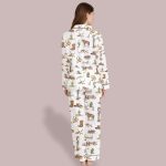 Rustic Americana Cowboy Christmas Satin Pajama Set