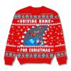 Santa Driving Home For Christmas Funny Ugly Sweater 2