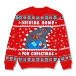 Santa Driving Home For Christmas Funny Ugly Sweater