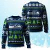 Seattle Seahawks Personalized Ugly Christmas Sweater 2025 1