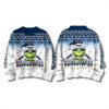 Seahawks Snow Grnch Ugly Christmas Sweater 2025 4 Seattle Seahawks Snow Grinch Ugly Christmas Sweater 2025 3