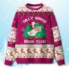 Silly Goose Book Club Ugly Christmas Sweater