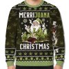 Smoking Santa Merrijuana Christmas Ugly Sweater 1