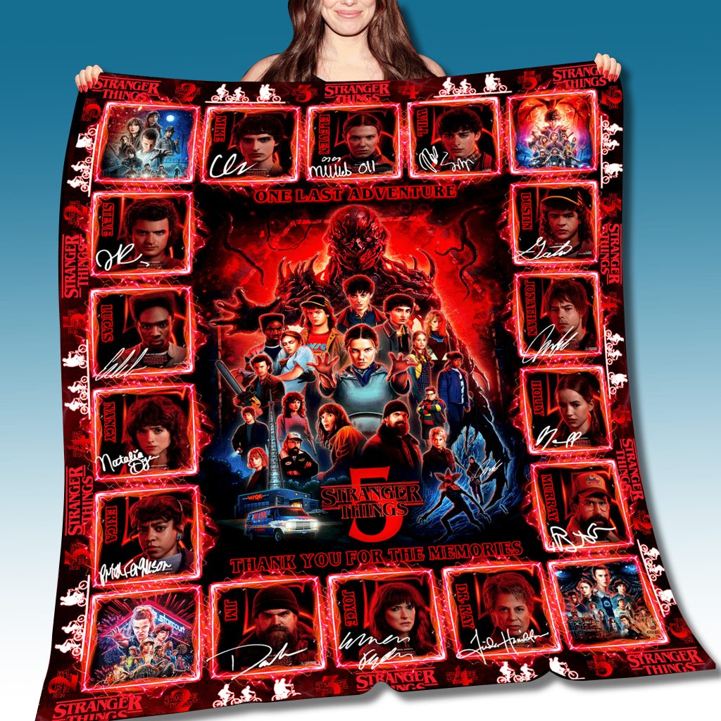 Stranger Things 5 Thank You For The Memories Blanket 2025