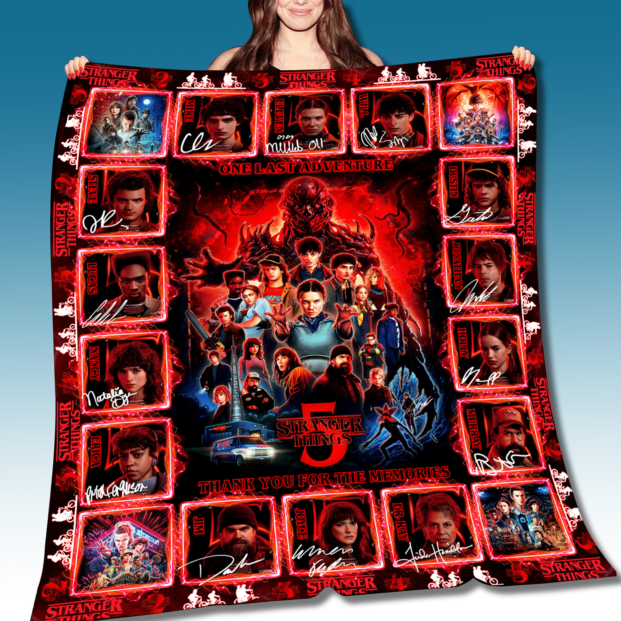 Stranger Things 5 Thank You For The Memories Blanket 2025