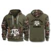 Texas AM University Aggies Military Camo 2025 Quarter Zip Hoodie 1