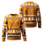 Texas Longhorn Custom Ugly Christmas Sweater 2025