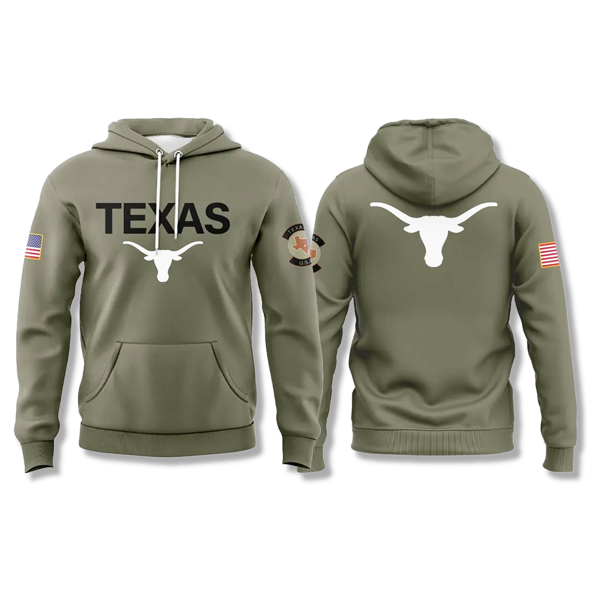 Texas Longhorns 2025 Military Appreciation Hoodie 2 Texas Longhorns 2025 Military Appreciation Hoodie 2