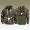 Texas Longhorns Military Camo 2025 Quarter Zip Hoodie 2