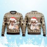 The Big Lebowski The Dude Abides Ugly Christmas Sweater