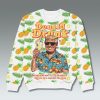 Trump Pineapple Donald Drunk Ugly Christmas Sweater 2