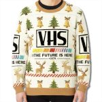 VHS The Future Is Here 1976 Ugly Christmas Sweater