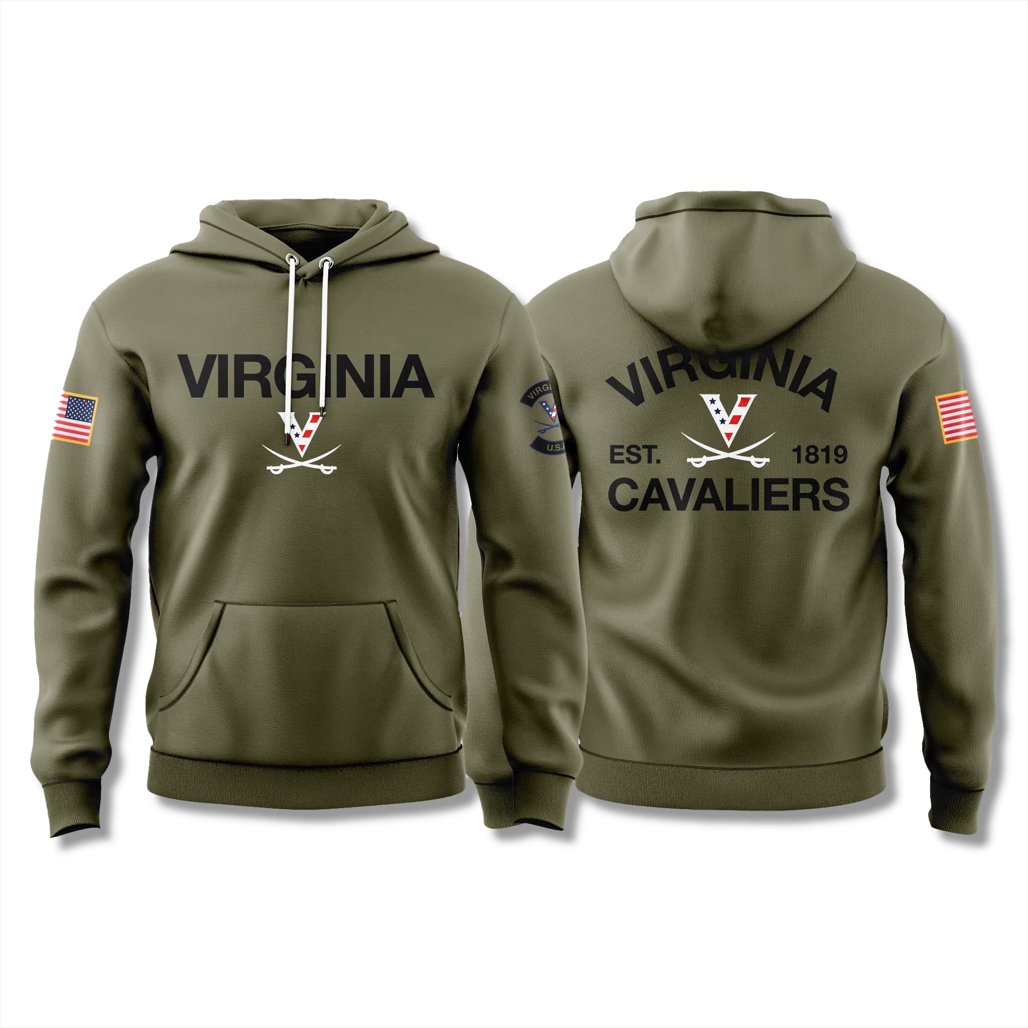 Virginia Cavaliers 2025 Military Appreciation Hoodie 2 Virginia Cavaliers 2025 Military Appreciation Hoodie 2
