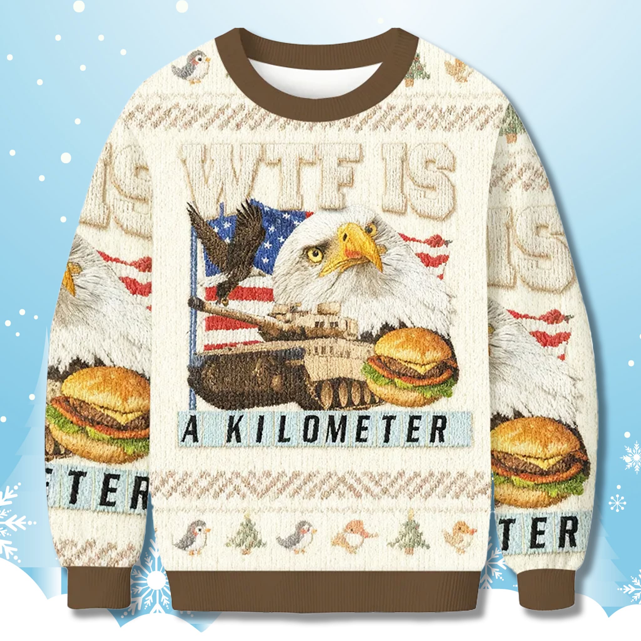 WTF Is A Kilometer Ugly Christmas Sweater WTF Is A Kilometer Ugly Christmas Sweater