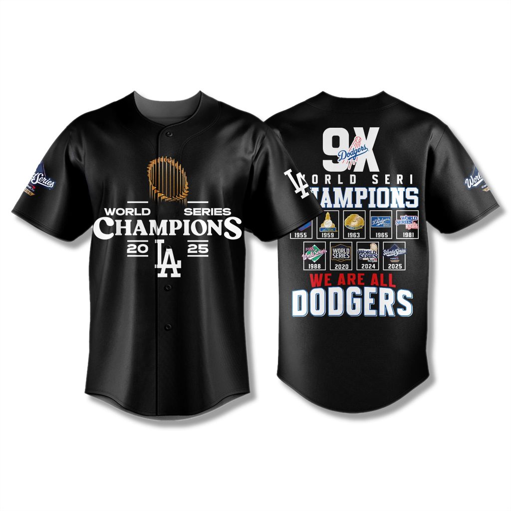 We Are Dodgers 9x World Champions Jersey