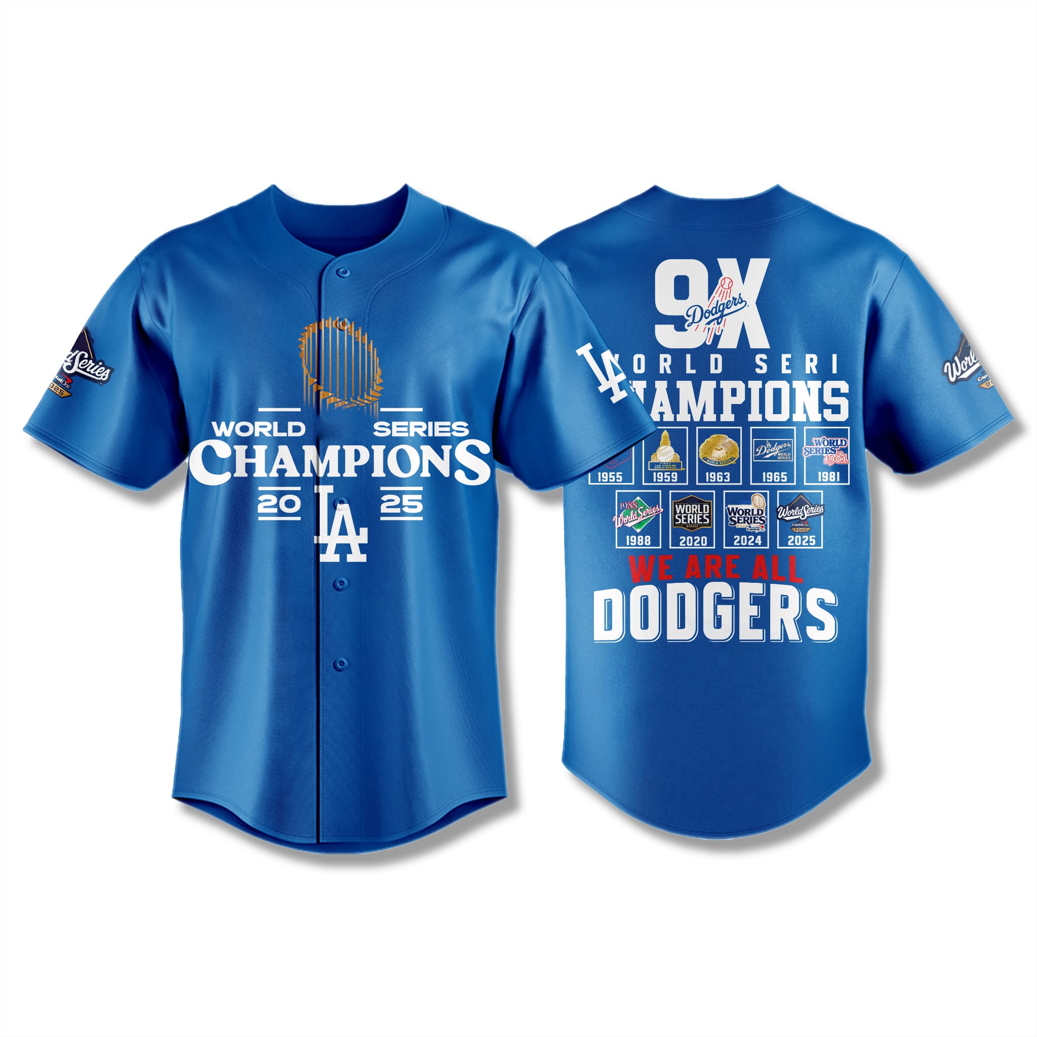 We Are Dodgers 9x World Champions Jersey We Are Dodgers 9x World Champions Jersey