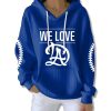 We Love Los Angeles Dodgers Waffle Hoodie 2025