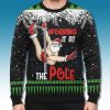 Working It At Pole Santa Dancing Ugly Christmas Sweater