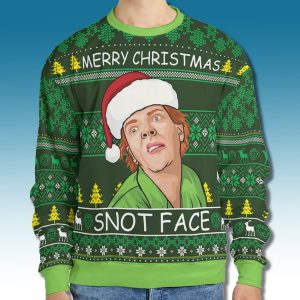Merry Christmas Snot Face Drop Dead Fred Ugly Sweater 2