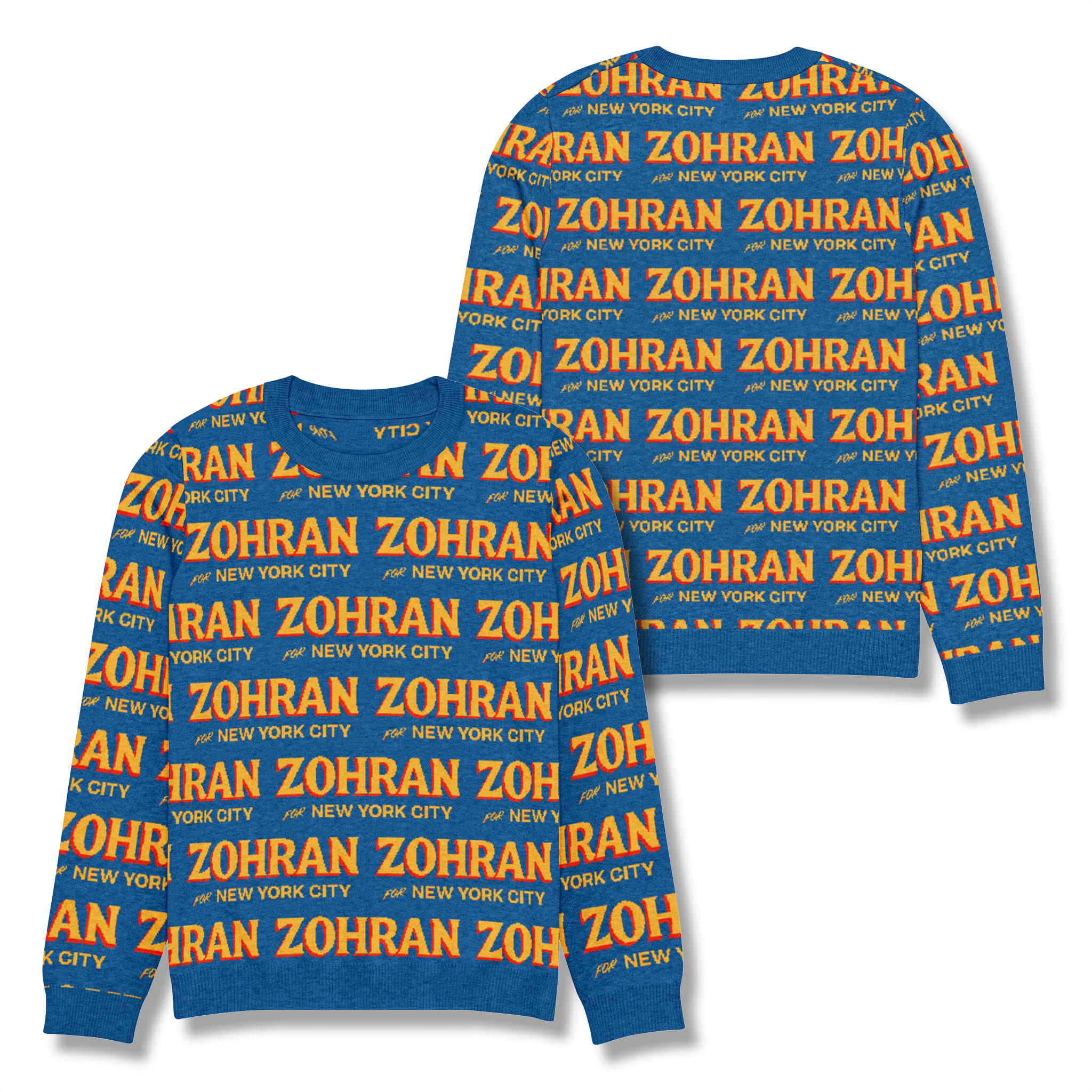 Zohran For New York City Ugly Christmas Sweater 1 Zohran For New York City Ugly Christmas Sweater