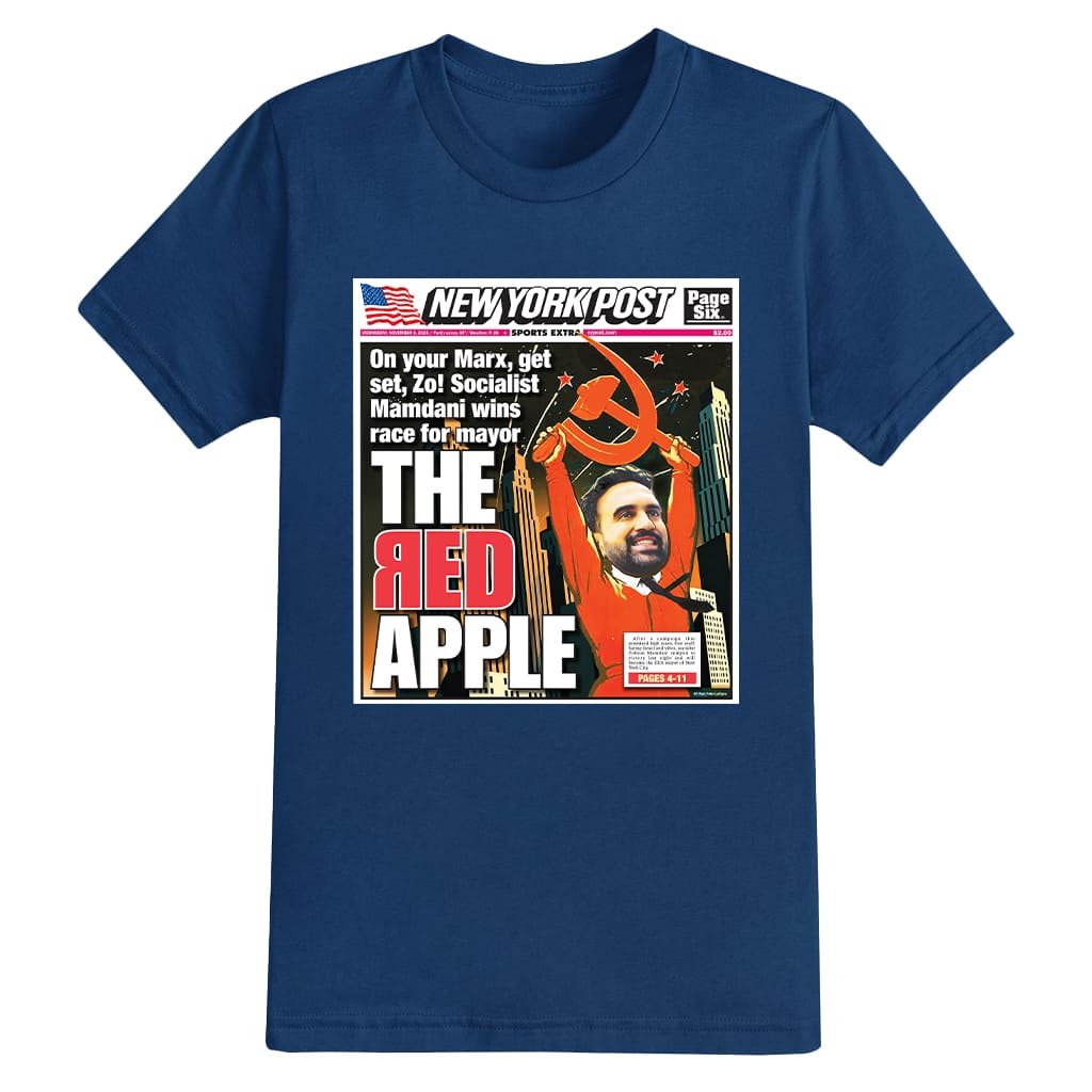 Zohran Mamdani New York Post The Red Apple Shirt 2 Zohran Mamdani New York Post The Red Apple Shirt 18