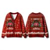 Santa No It's Mothman Christmas Cardigan Sweater 3