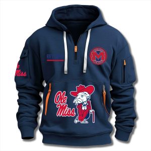 Ole Miss Rebels EST 1848 Quarter Zip Hoodie