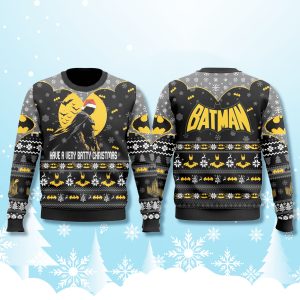 Batman Have A Very Batty Christmas Ugly Sweater 2